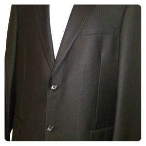 Black Pinstripe 2 pc. Suit- Like New!
